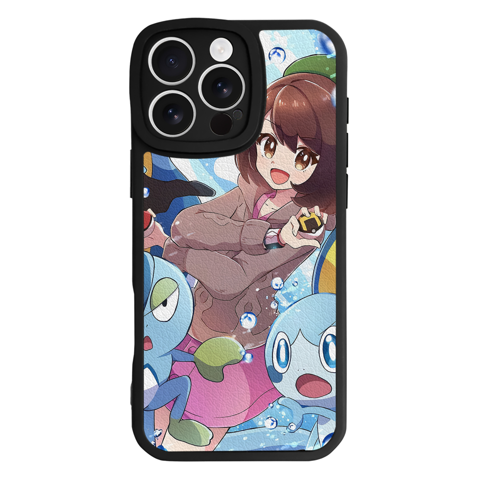 （画像用） ポケットモンスター Pokémon 【iPhone 16シリーズ対応】シリコンスマホケース（レザー調） 材質：シリコン
